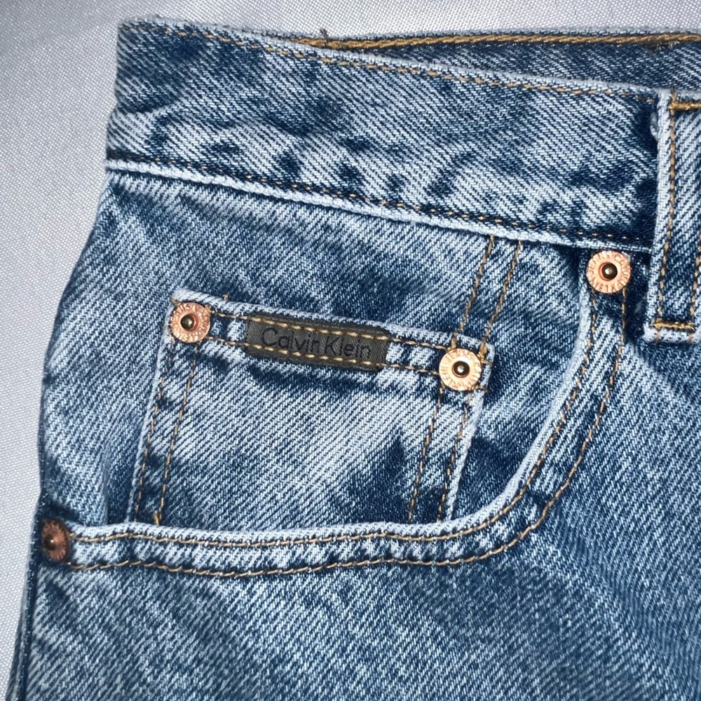 Calvin Klein Double Stone Wash Basic Short Shorts - image 3